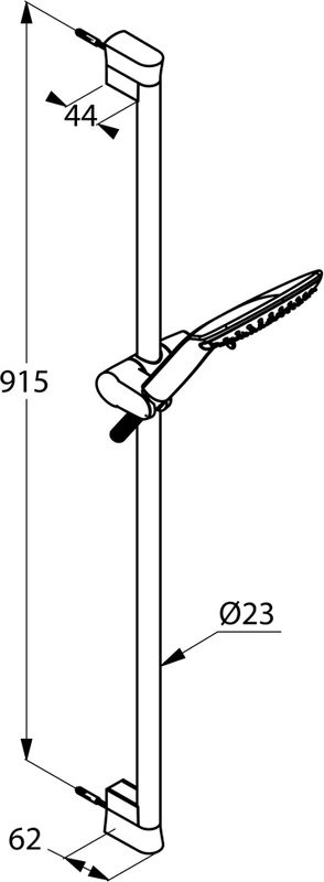 Душевой комплект Смеситель Kludi Pure&Easy 376810565 + Гарнитур Fizz 6774005-00