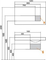 Мебель для ванной комнаты AQUATON Мадрид 120 М