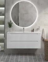 Тумба с раковиной BelBagno Etna 120 bianco lucido, раковина BB-8099-120