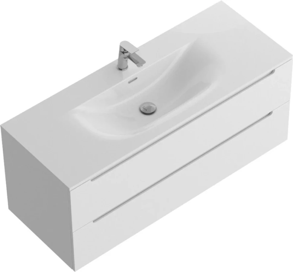 Тумба с раковиной BelBagno Etna 120 bianco lucido, раковина BB-8099-120