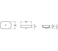 Комплект Накладная раковина Lavinia Boho Bathroom Sink 33311002 + Смеситель Wellsee ICON! for life 182307000 матовый черный