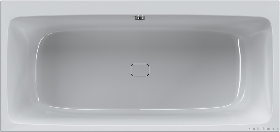 Акриловая ванна AM.PM Func 170x80 см, пристенная, белая, с каркасом