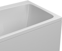 Акриловая ванна AM.PM Func 170x80 см, пристенная, белая, с каркасом