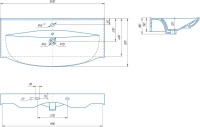 Тумба с раковиной SanStar Smile 105 напольная