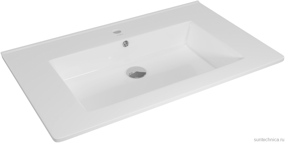 Тумба с раковиной Corozo Юта 75 Z2 подвесная, глянцевая белая