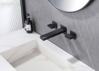 Смеситель для раковины Abber Daheim AF82122B С ВНУТРЕННЕЙ ЧАСТЬЮ, матовый черный