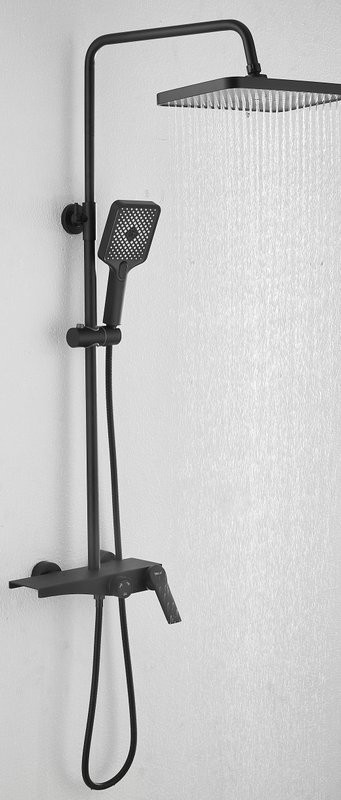 Душевая стойка BELZ B572 B24572-7 матовая черная