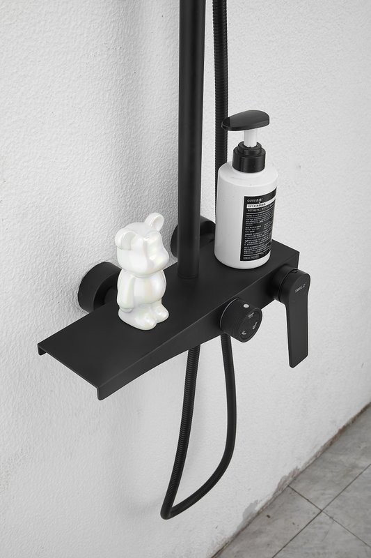 Душевая стойка BELZ B572 B24572-7 матовая черная