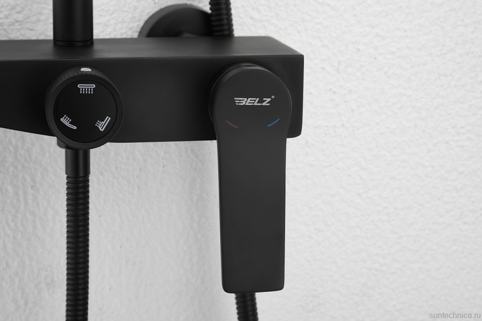 Душевая стойка BELZ B572 B24572-7 матовая черная