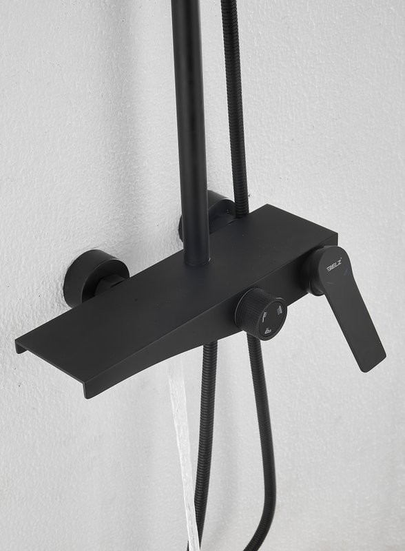 Душевая стойка BELZ B572 B24572-7 матовая черная