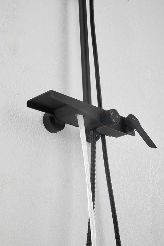 Душевая стойка BELZ B572 B24572-7 матовая черная