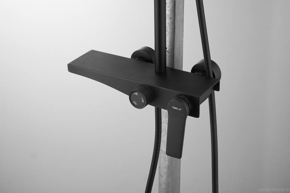 Душевая стойка BELZ B572 B24572-7 матовая черная