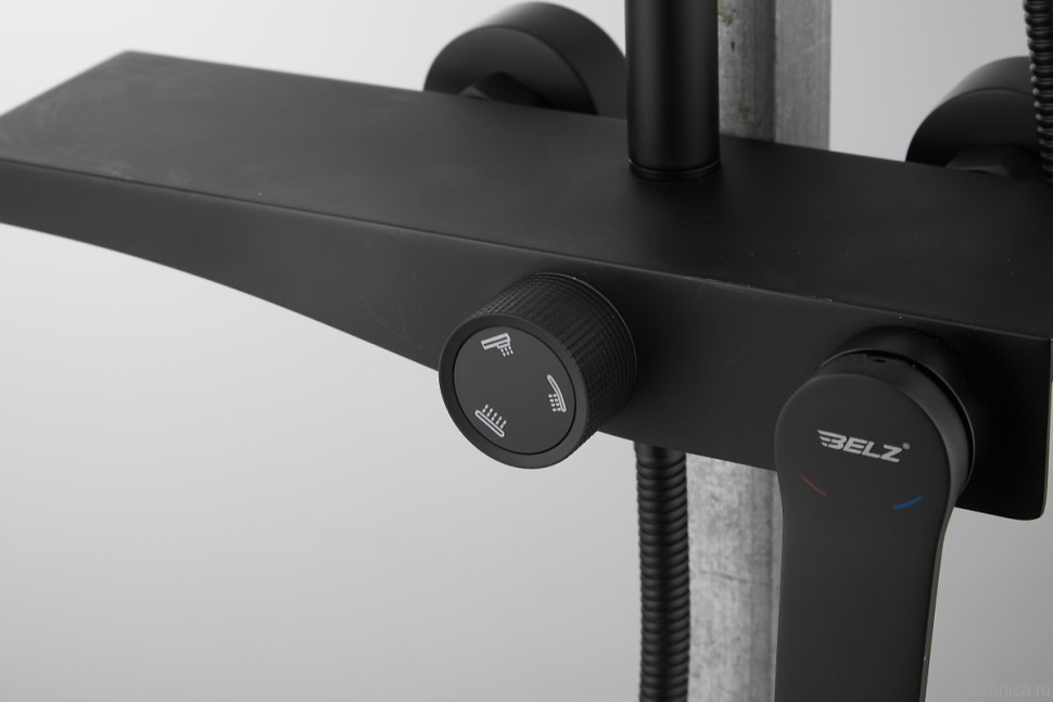 Душевая стойка BELZ B572 B24572-7 матовая черная