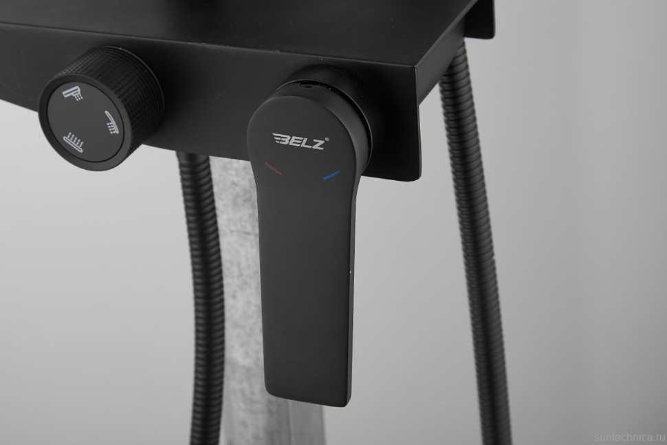 Душевая стойка BELZ B572 B24572-7 матовая черная