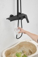 Душевая стойка BELZ B572 B24572-7 матовая черная