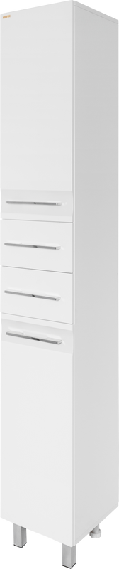 Шкаф пенал для ванной Vod-Ok Мальта 30 L, белый