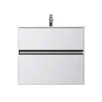 Тумба под раковину без столешницы AM.PM Sense 80 подвесная, 2 ящика, белый глянец