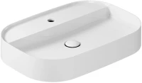 Накладная раковина Galassia SmartB 7400 65 глянцевая белая, прямоугольная, фаянс
