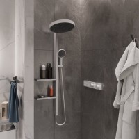 Термостатический смеситель встраиваемый Hansgrohe RainSelect 15380700 С ВНУТРЕННЕЙ ЧАСТЬЮ, матовый белый