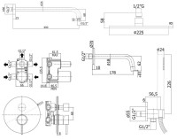 Душевой комплект Paffoni Light KITLIG019CR045 С ВНУТРЕННЕЙ ЧАСТЬЮ, хром