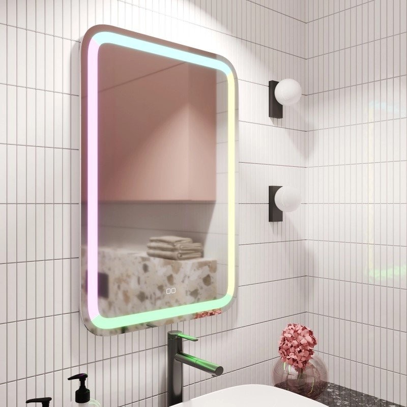 Зеркало Mixline Мальта 55 с RGB подсветкой