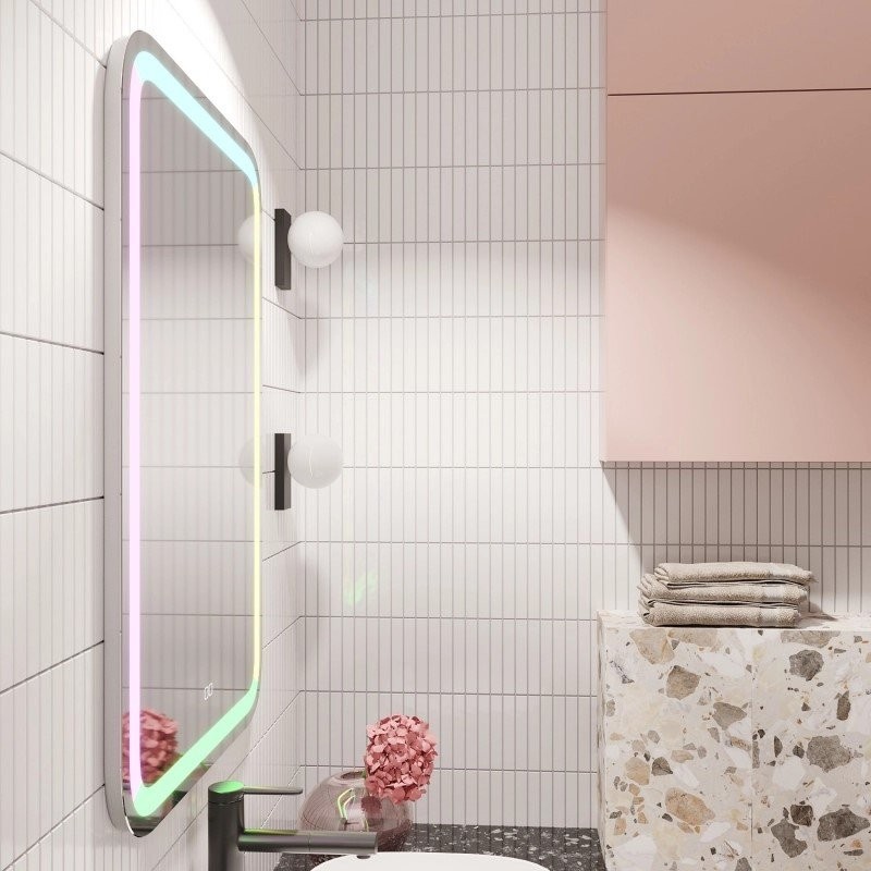 Зеркало Mixline Мальта 55 с RGB подсветкой