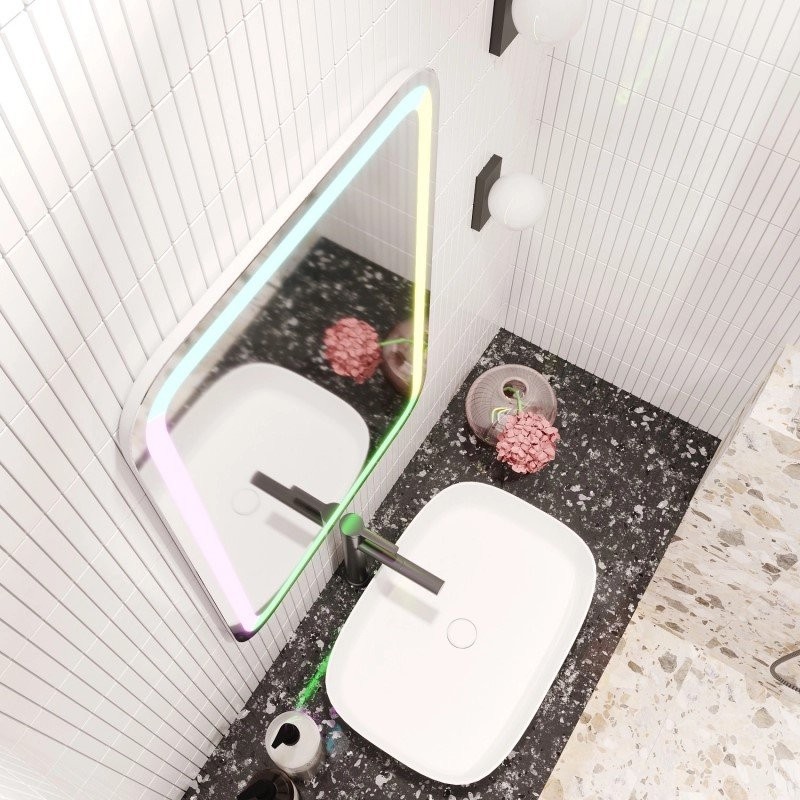 Зеркало Mixline Мальта 55 с RGB подсветкой