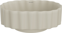 Накладная раковина KERAMA MARAZZI Conchiglia 51 матовая песочная, овальная, фаянс