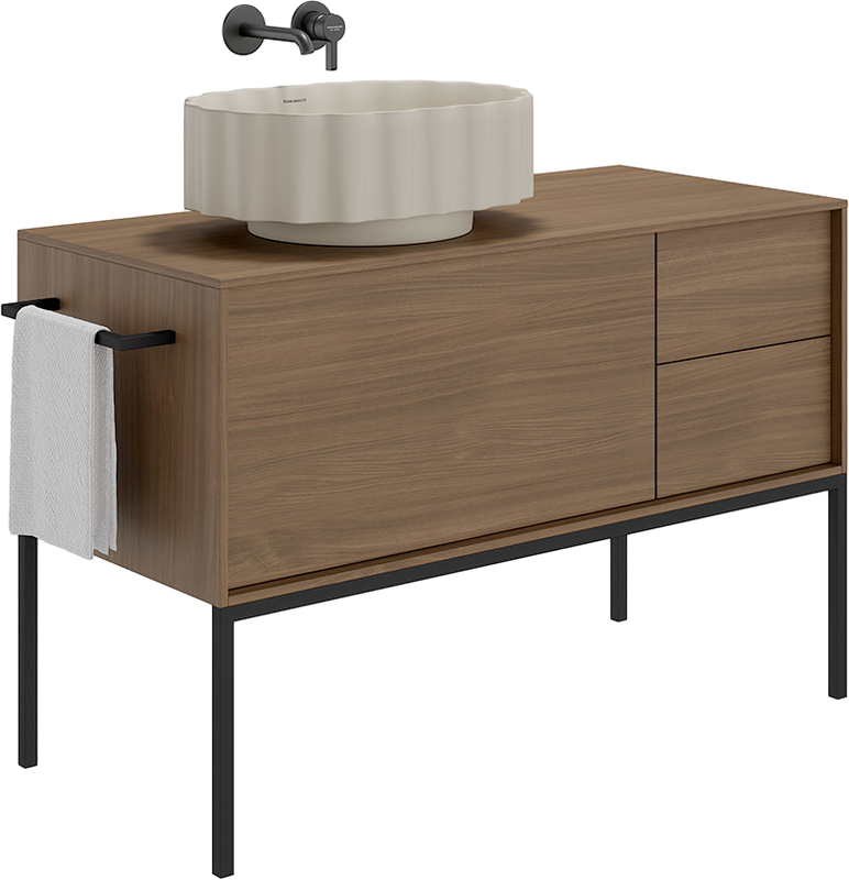 Накладная раковина KERAMA MARAZZI Conchiglia 51 матовая песочная, овальная, фаянс