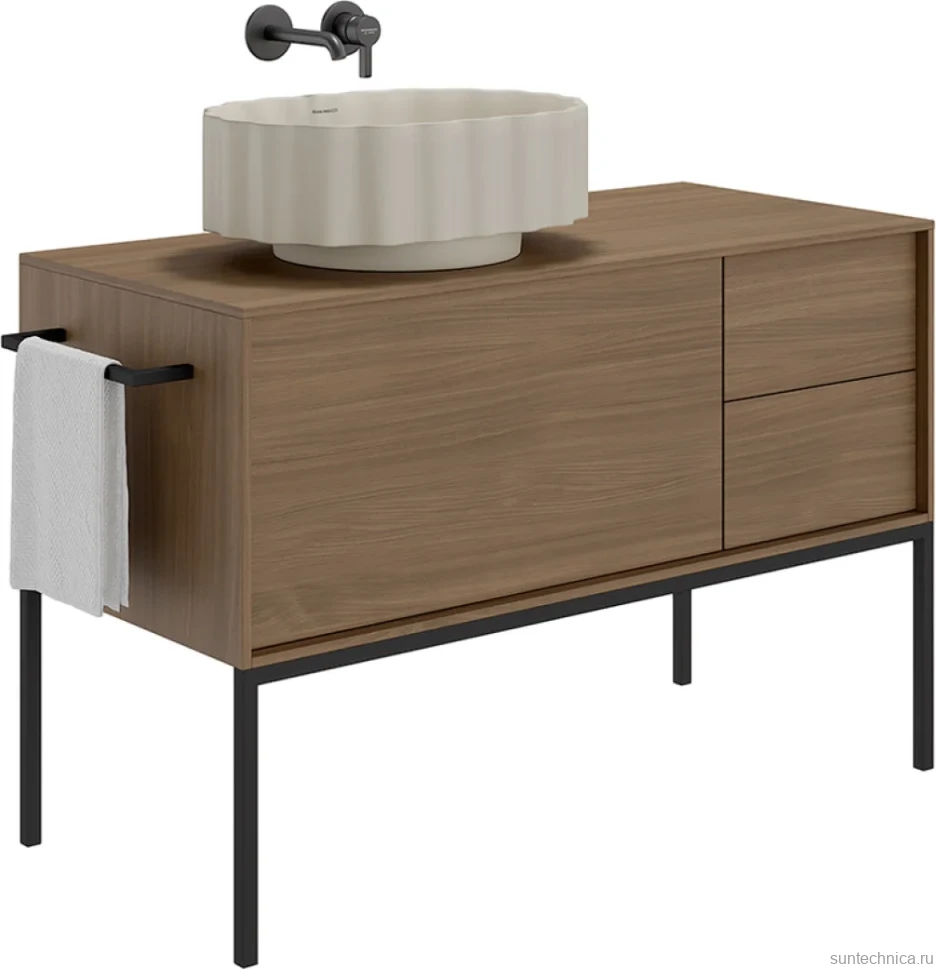 Накладная раковина KERAMA MARAZZI Conchiglia 51 матовая песочная, овальная, фаянс
