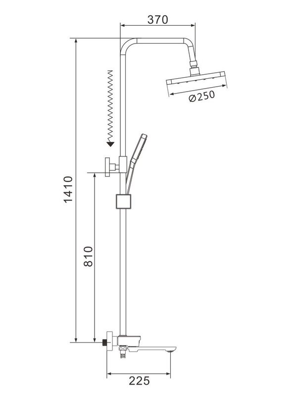 Душевая стойка Shevanik S4726