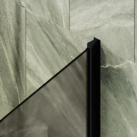 Шторка на ванну Maybahglass MGV-778-6 60x140, профиль черный, стекло матовая бронза