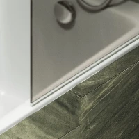 Шторка на ванну Maybahglass MGV-778-6 60x140, профиль черный, стекло матовая бронза