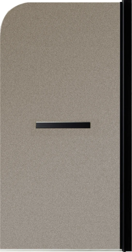 Шторка на ванну Maybahglass MGV-778-6 60x140, профиль черный, стекло матовая бронза
