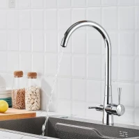 Смеситель для кухни с подключением фильтра Shevanik S428, хром Смеситель для кухни с подключением фильтра Shevanik S428, хром
