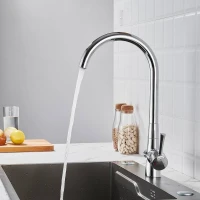 Смеситель для кухни с подключением фильтра Shevanik S428, хром Смеситель для кухни с подключением фильтра Shevanik S428, хром