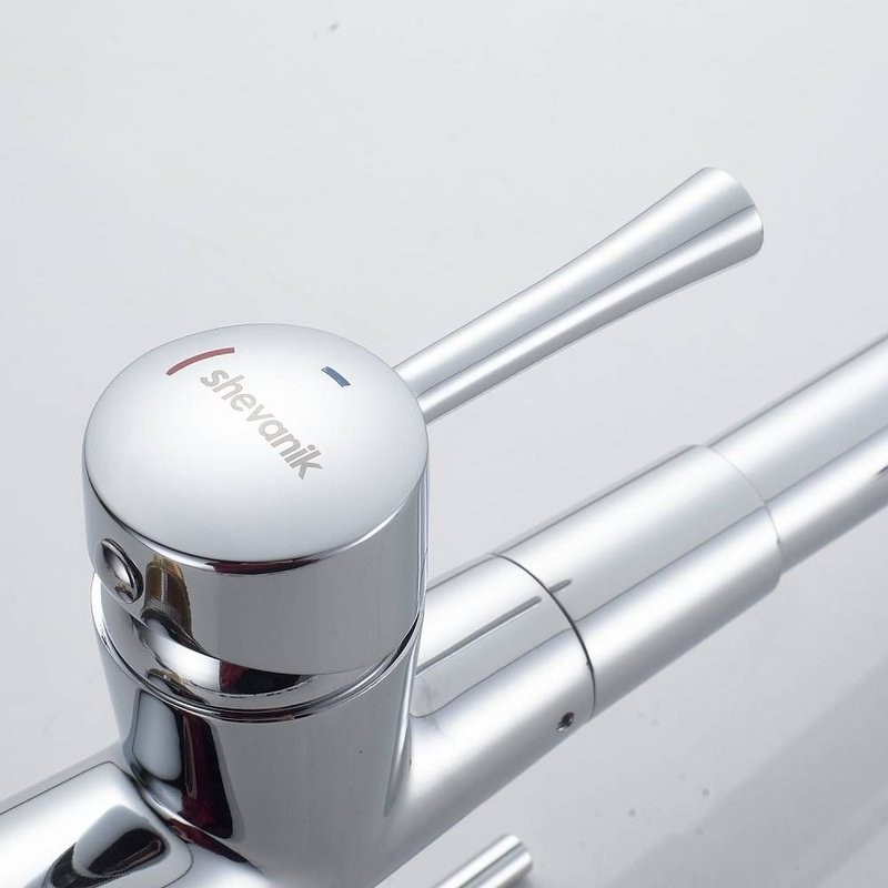 Смеситель для кухни с подключением фильтра Shevanik S428, хром