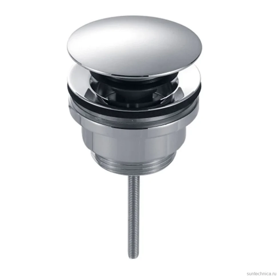 Донный клапан для раковины AQUAme AQM7003CR с переливом, хром