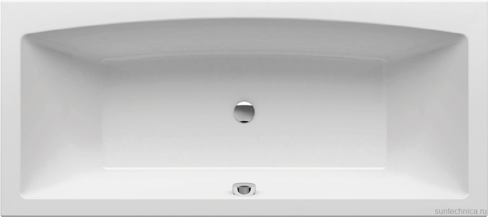 Акриловая ванна Ravak Formy 02 Slim 180x80 см, встраиваемая, белая, на ножках