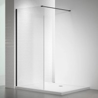 Душевая перегородка Veconi Korato KR72B-110-01-C7 110 см, профиль матовый черный