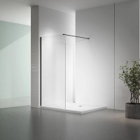 Душевая перегородка Veconi Korato KR72B-110-01-C7 110 см, профиль матовый черный