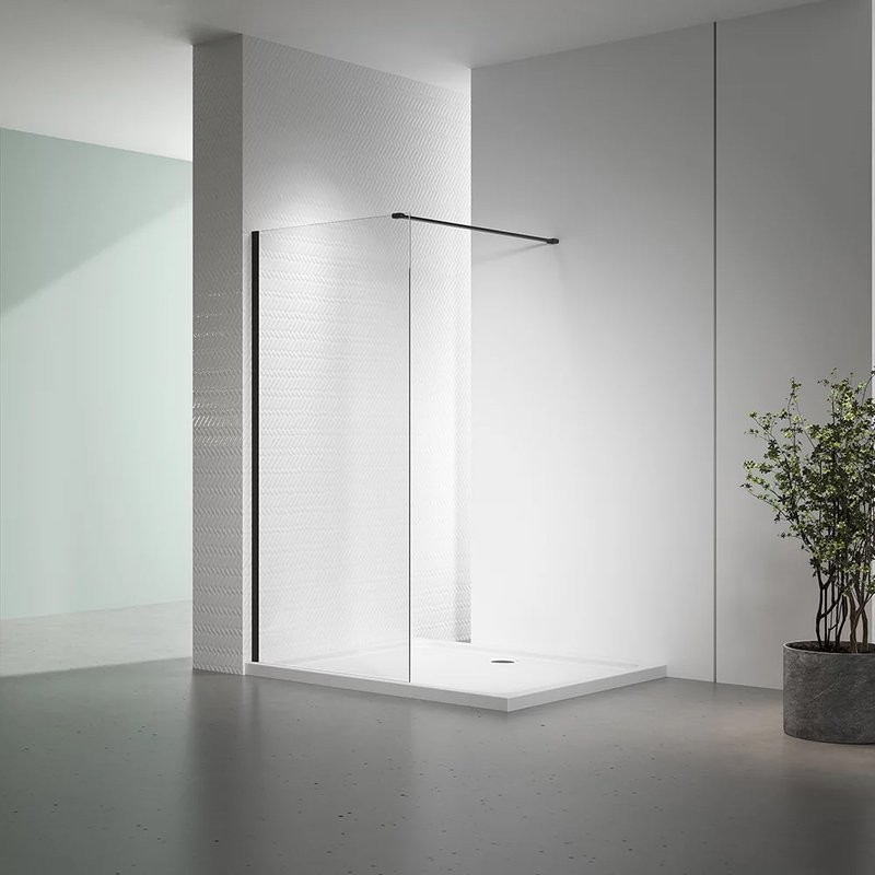 Душевая перегородка Veconi Korato KR72B-110-01-C7 110 см, профиль матовый черный