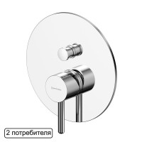 Душевой комплект WHITECROSS Y YSET04TOPCR С ВНУТРЕННЕЙ ЧАСТЬЮ, хром