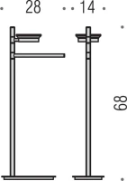 Стойка Colombo Design Square B9902 Стойка Colombo Design Square B9902
