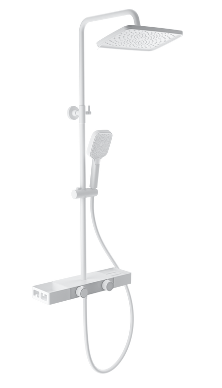 Душевая стойка Wonzon & Woghand WW-B3552-MW матовая белая