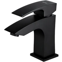 Смеситель для раковины Gappo G07-6 G1007-66 черный Смеситель для раковины Gappo G07-6 G1007-66 черный