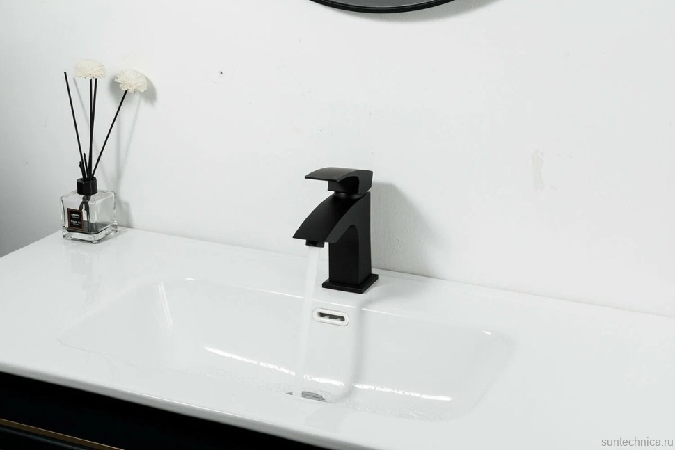 Смеситель для раковины Gappo G07-6 G1007-66 черный