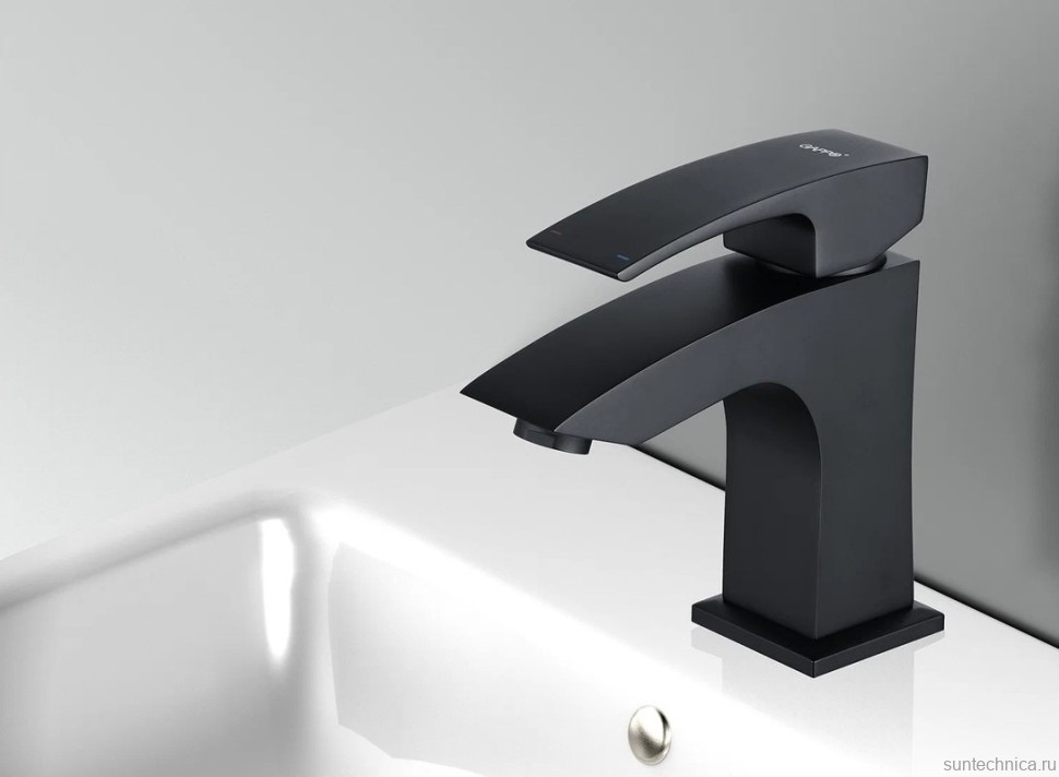 Смеситель для раковины Gappo G07-6 G1007-66 черный