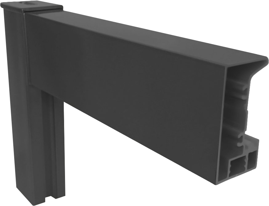 Шторка на ванну Kubele DE019 P4-CLN-BLMT 155х150 см, профиль матовый черный