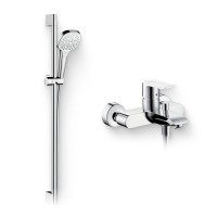 Душевой комплект Смеситель Hansgrohe Metris 31480000 + Гарнитур Croma Select E Multi 26590400